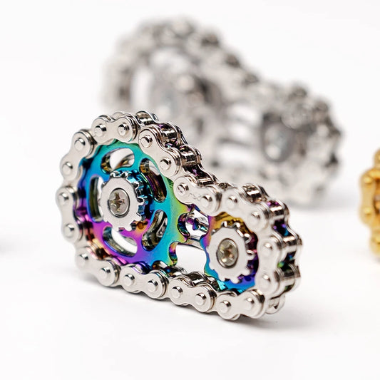 Metal Bike Chain Fidget Spinner