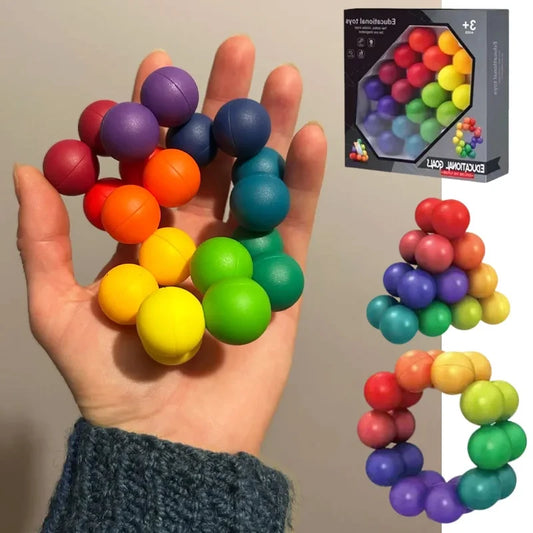 Flexible 3D Fidget Puzzle Ball